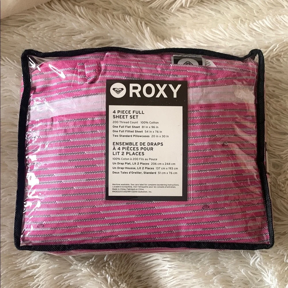Roxy Pink Sheet Set Bedding - Picture 2 of 2